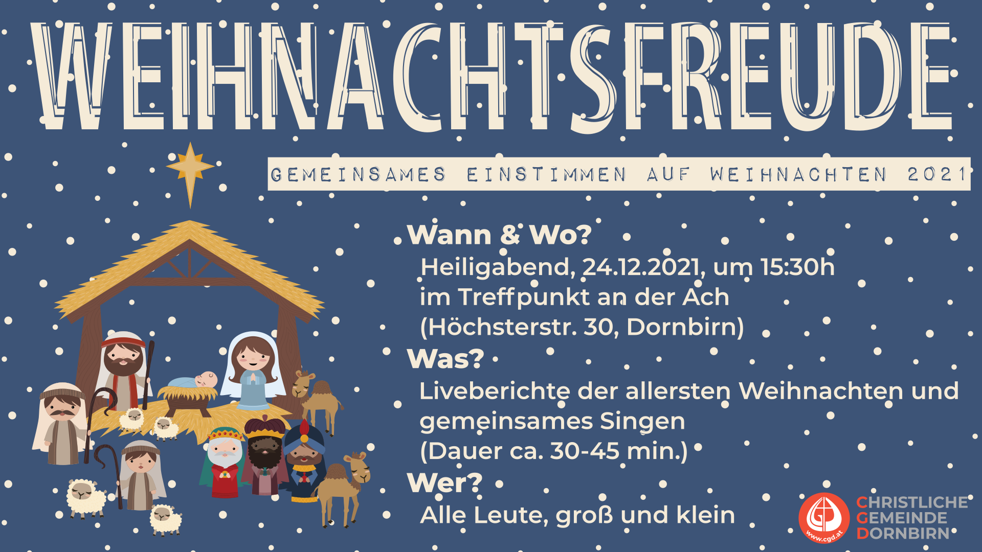 Weihnachtsfreude an Heiligabend